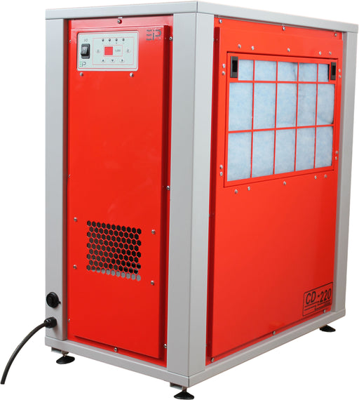 155 Pint Commercial Dehumidifier with Pump (CD220-D) front right view
