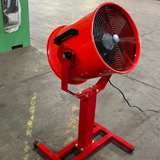 16 AirBlast Loading Dock Drum Fan front side view