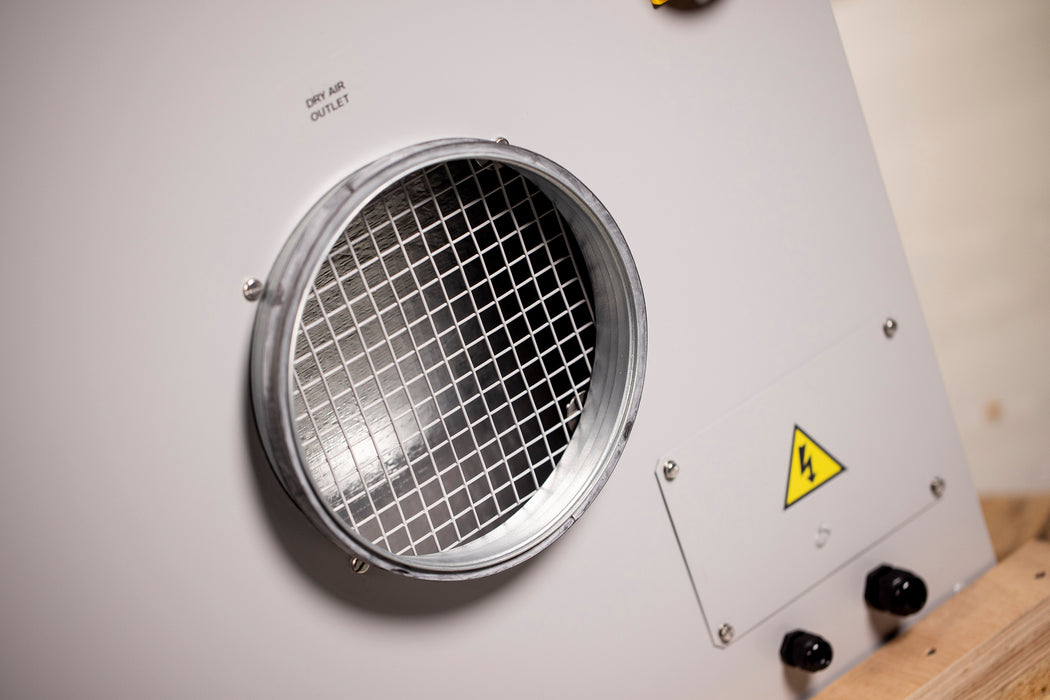 360 Pint Desiccant Dehumidifier by Ebac USA (DD900) vent vew