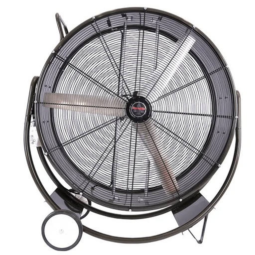 36 HBPC Cradle Mount Direct Drive Drum Fan front view