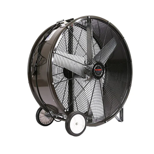 42" Portable Cooler HD 2 Speed Direct-Drive Drum Fan front view