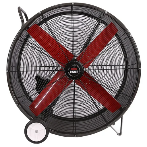 48" Heat Buster Belt Drive Drum Fan front view