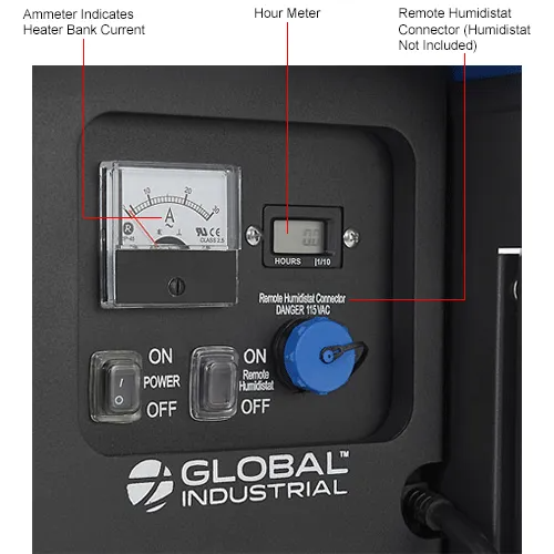 Global Industrial™ Desiccant Dehumidifier, 105 Pints, 115V