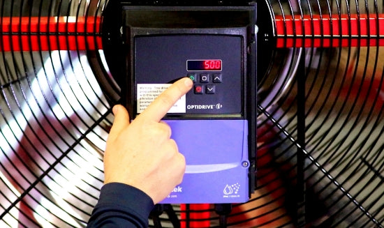 60" Variable Speed Direct-Drive Drum Fan controls