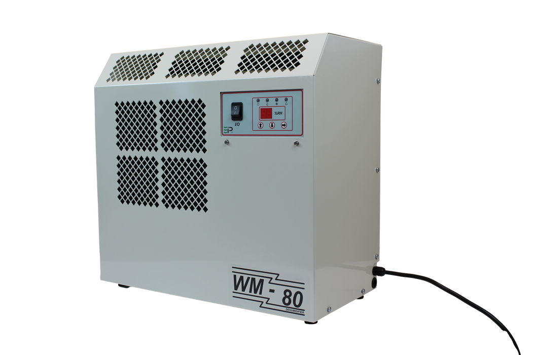 62 Pint Commercial Dehumidifiers with Pump (WM80-D) front right view