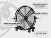 72" BLACK JACK® Direct-Drive Drum Fan features
