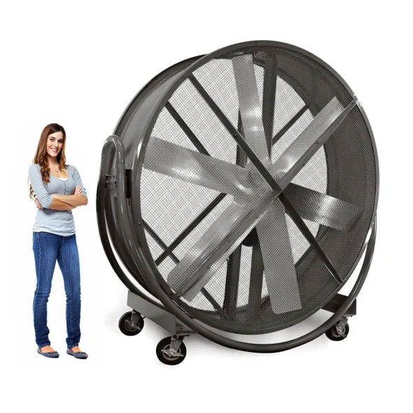 84 Gentle Breeze 115V Drum Fan size comparison