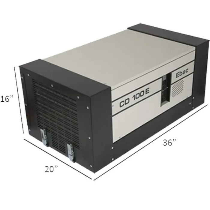 97 Pint Commercial Dehumidifiers with Drain Hose (1027500) size dimensions