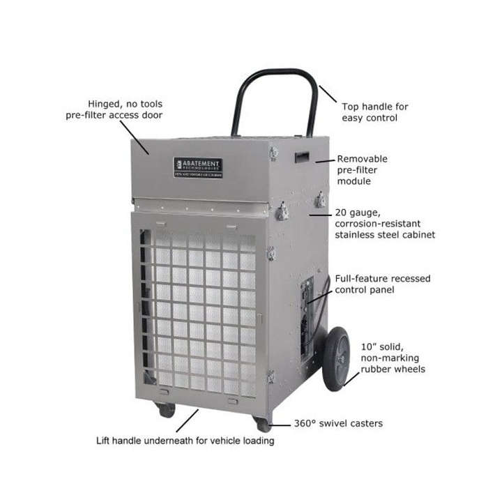 Abatement Technologies PAS2400 HEPA Air Scrubber features