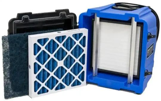 Abatement Technologies PRED750 HEPA Air Scrubber inside filter view