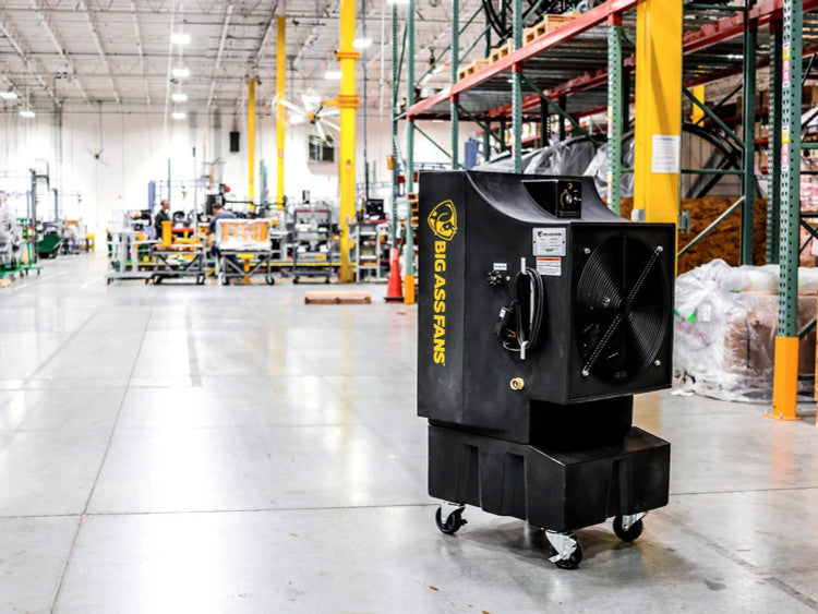 Big Ass Fans Cool-Space® 300 Portable Evaporative Cooler (F-EV1-1801) warehouse front