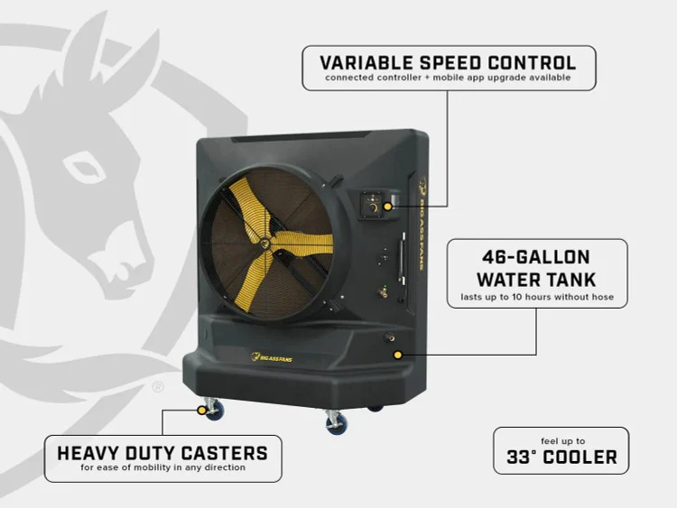 Big Ass Fans Cool-Space® 400 Portable Evaporative Cooler (E-400-3601) specs