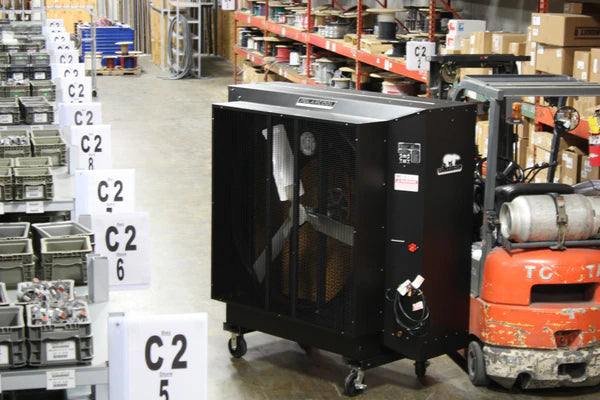 PolarCool 48" Belt Drive (240v) Single Speed Powder Coated Evaporative Cooler
