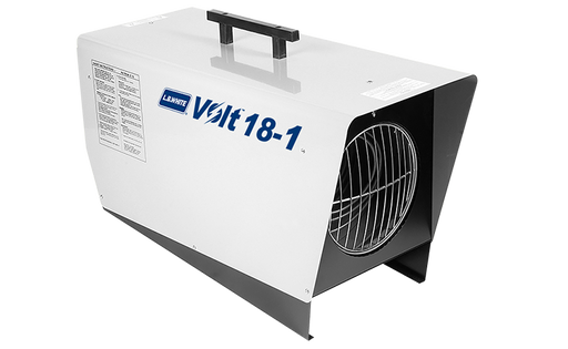 L.B. White Volt 18-1 Forced Air 65,000 BTU Electric Heater front right