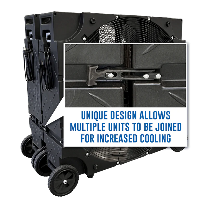 Power Breezer 30 Drum Fan (F300M) lock side view