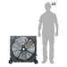 Power Breezer 36" Drum Fan (F360L) 6 feet tall