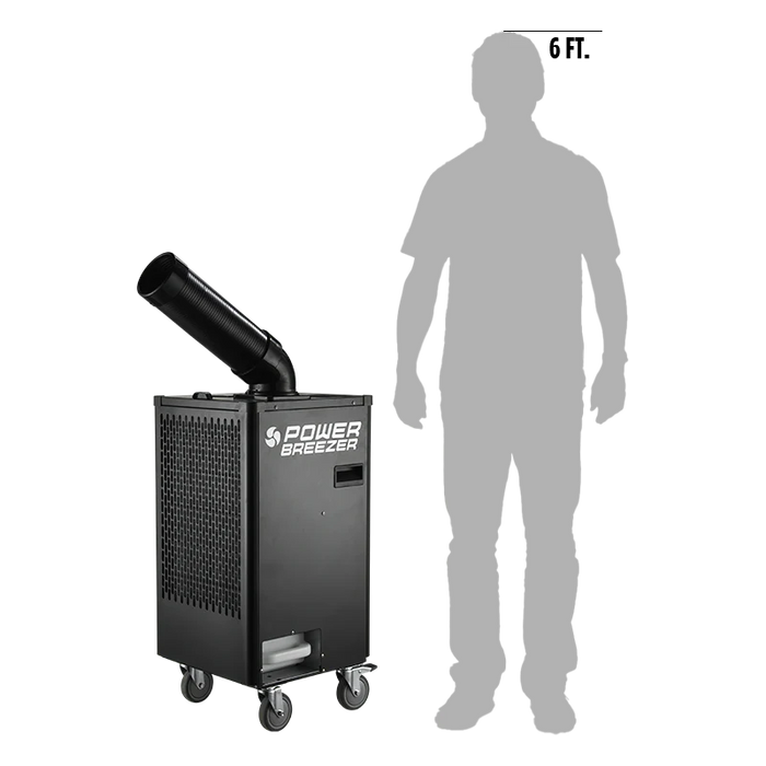 Power Breezer 9000 BTU Commercial Portable Air Conditioner (H750L) side view