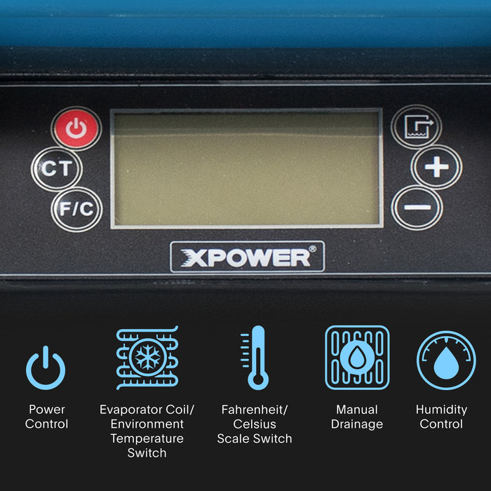 XPOWER XD-85L2 Commercial Dehumidifier with Pump