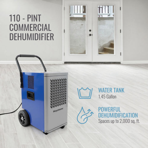 110-Pint Portable Commercial Dehumidifier