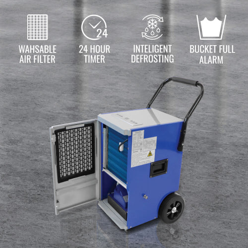 110-Pint Portable Commercial Dehumidifier