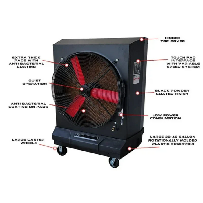 PolarCool Pro 36" Direct Drive Variable Speed Powder Coated Evaporative Cooler